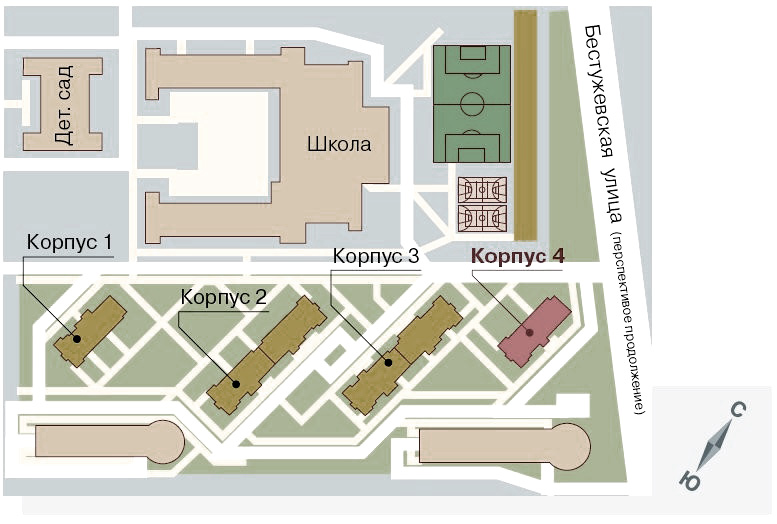 1 мед схема корпусов