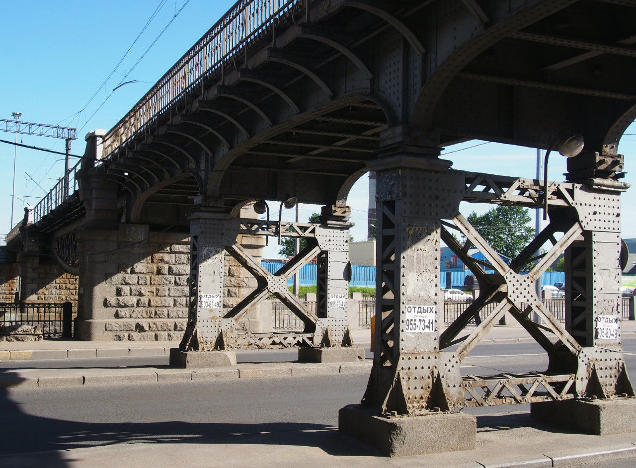 железнодорожный мост в санкт петербурге