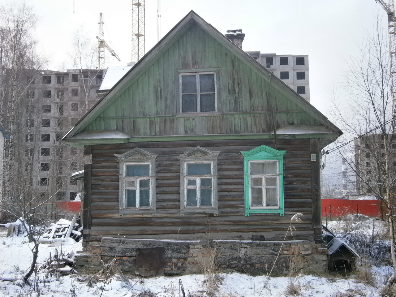 Деревянный жилой дом, Новая деревня, 6, Муринская дорога, 6х